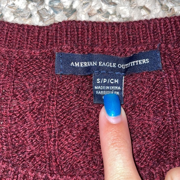 Maroon American Eagle Sweater - Picture 3 of 3